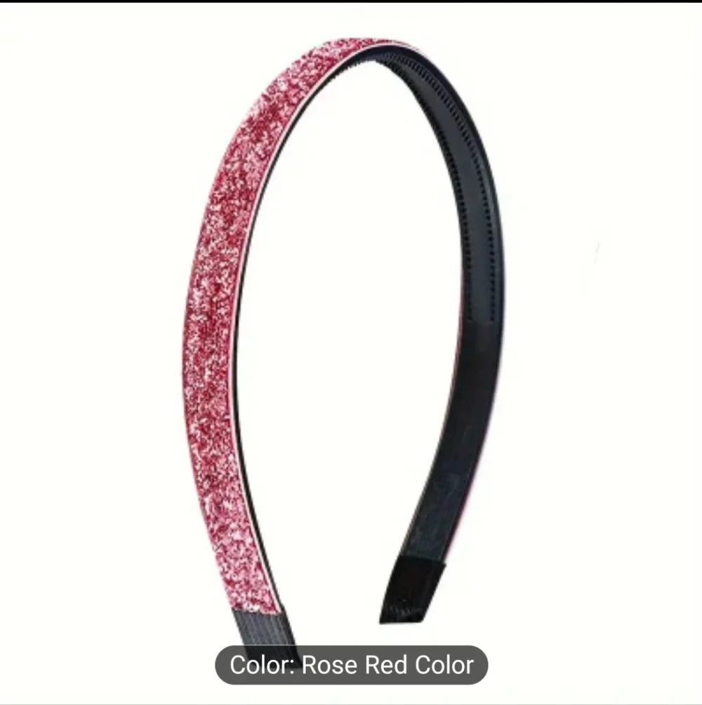 Rainbow Glitter Headbands, 3pc Set